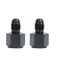 LokoCar 6AN Female to 4AN Male Fitting Flare Reducer Adapter Aluminum Black 2Pcs