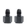 LokoCar 6AN Female to 4AN Male Fitting Flare Reducer Adapter Aluminum Black 2Pcs