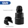 LokoCar 6AN Male to 38 Quick Disconnect Female EFI Fuel Rail Fitting Aluminum Black 2Pcs