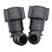 DSkoiph Pack of 2 Female Bundy to Hose Barb Fuel Line Quick Connector 90 38 to 38