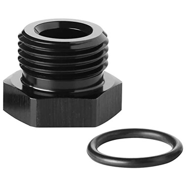 Podavelle 10AN 10 ORB Oring Seal Boss Port Plug Fitting Block Off Adapter Aluminum Black