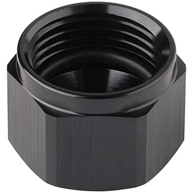 Podavelle 10AN Female Flare Cap Port Plug Block Off Fitting Adapter with Internal Oring Aluminum Black