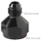 Podavelle 10AN Female to 6AN Male Flare Reducer Adapter Fitting Aluminum Black