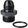 Podavelle 10AN Male Flare to 12AN ORB Oring Boss Fuel Pump Rail Adapter Fitting Aluminum Black