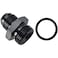 Podavelle 10AN Male Flare to 12AN ORB Oring Boss Fuel Pump Rail Adapter Fitting Aluminum Black
