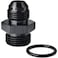Podavelle 10AN Male Flare to 12AN ORB Oring Boss Fuel Pump Rail Adapter Fitting Aluminum Black