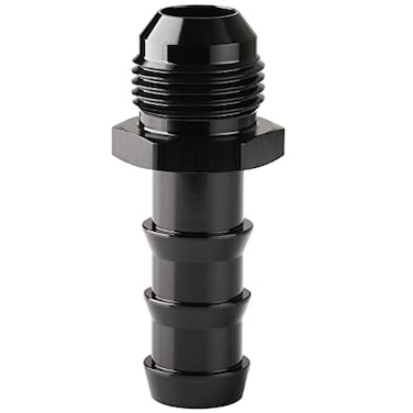 Podavelle 10AN Male Flare to 58 Hose Barb Straight Fitting Adapter Aluminum Black