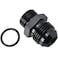 Podavelle 10AN Male Flare to 8AN ORB Oring Boss Fuel Pump Rail Adapter Fitting Aluminum Black