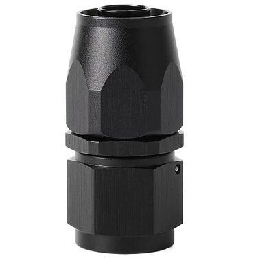 Podavelle 10AN Straight Hose End Fitting Swivel Aluminum Black