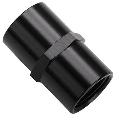 Podavelle 12 NPT Female to 12 NPT Female Coupler Fitting Adapter Straight Aluminum Black