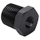 Podavelle 12 NPT Male to 18 NPT Female Bushing Reducer Adapter Fitting Aluminum Black