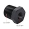 Podavelle 12 NPT Male to 18 NPT Female Bushing Reducer Adapter Fitting Aluminum Black