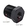 Podavelle 12 NPT Male to 18 NPT Female Bushing Reducer Adapter Fitting Aluminum Black