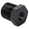 Podavelle 12 NPT Male to 18 NPT Female Bushing Reducer Adapter Fitting Aluminum Black