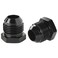 Podavelle 12AN Male Flare Hex Head Plug Fitting Adapter Aluminum Black Pack of 2