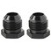 Podavelle 12AN Male Flare Hex Head Plug Fitting Adapter Aluminum Black Pack of 2