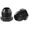 Podavelle 12AN Male Flare Hex Head Plug Fitting Adapter Aluminum Black Pack of 2