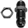 Podavelle 12AN Male Flare Straight Bulkhead Fitting Adapter with 12AN Nut Aluminum Black