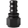 Podavelle 12AN Straight Push Lock Hose Fitting End Adapter Aluminum Black