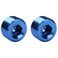 Podavelle 14 NPT Male Thread Allen Head Socket Pipe Plug Fitting Aluminum Blue Pack of 2