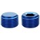 Podavelle 14 NPT Male Thread Allen Head Socket Pipe Plug Fitting Aluminum Blue Pack of 2