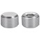 Podavelle 14 NPT Male Thread Allen Head Socket Pipe Plug Fitting Aluminum Silver Pack of 2