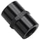 Podavelle 18 NPT Female to 18 NPT Female Coupler Fitting Adapter Straight Aluminum Black