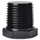 Podavelle 38 NPT Male Thread Hex Head Pipe Plug Fitting Adapter Aluminum Black