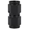 Podavelle 3AN Female to 3AN Female Straight Swivel Coupler Fitting Adapter Union Aluminum Black
