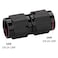 Podavelle 3AN Female to 3AN Female Straight Swivel Coupler Fitting Adapter Union Aluminum Black