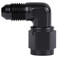 Podavelle 3AN Female to 3AN Male Flare 90 Degree Elbow Swivel Fitting Adapter Coupler Aluminum Black