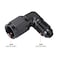 Podavelle 3AN Female to 3AN Male Flare 90 Degree Elbow Swivel Fitting Adapter Coupler Aluminum Black