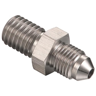 Podavelle 3AN Male to M10x15 Male Stainless Steel Brake Fitting Adapter Connector
