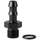 Podavelle 4AN 4 ORB Male to 14 Hose Barb Straight Fitting Adapter Aluminum Black