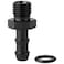 Podavelle 4AN 4 ORB Male to 14 Hose Barb Straight Fitting Adapter Aluminum Black
