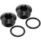 Podavelle 4AN 4 ORB Oring Seal Boss Socket Port Plug Block Off Fitting Adapter Aluminum Black Pack of 2