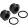 Podavelle 4AN 4 ORB Oring Seal Boss Socket Port Plug Block Off Fitting Adapter Aluminum Black Pack of 2