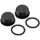 Podavelle 4AN 4 ORB Oring Seal Boss Socket Port Plug Block Off Fitting Adapter Aluminum Black Pack of 2