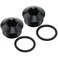 Podavelle 4AN 4 ORB Oring Seal Boss Socket Port Plug Block Off Fitting Adapter Aluminum Black Pack of 2