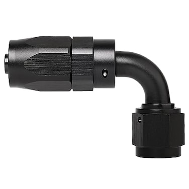 Podavelle 4AN 90 Degree Elbow Hose End Fitting Swivel Aluminum Black