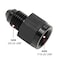 Podavelle 4AN Female to 3AN Male Flare Reducer Adapter Fitting Connector Aluminum Black