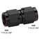 Podavelle 4AN Female to 4AN Female Straight Swivel Coupler Fitting Adapter Union Aluminum Black