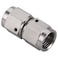 Podavelle 4AN Female to 4AN Female Straight Swivel Stainless Steel Coupler Connector Fitting Adapter