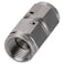 Podavelle 4AN Female to 4AN Female Straight Swivel Stainless Steel Coupler Connector Fitting Adapter