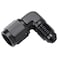 Podavelle 4AN Female to 4AN Male Flare 90 Degree Elbow Swivel Fitting Adapter Coupler Aluminum Black