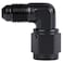 Podavelle 4AN Female to 4AN Male Flare 90 Degree Elbow Swivel Fitting Adapter Coupler Aluminum Black