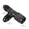 Podavelle 4AN Male Flare Tee T Fitting Adapter with AN4 Female Swivel On Run Aluminum Black