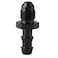 Podavelle 4AN Male Flare to 14 Hose Barb Straight Fitting Adapter Aluminum Black