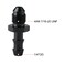 Podavelle 4AN Male Flare to 14 Hose Barb Straight Fitting Adapter Aluminum Black