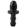 Podavelle 4AN Male Flare to 14 Hose Barb Straight Fitting Adapter Aluminum Black